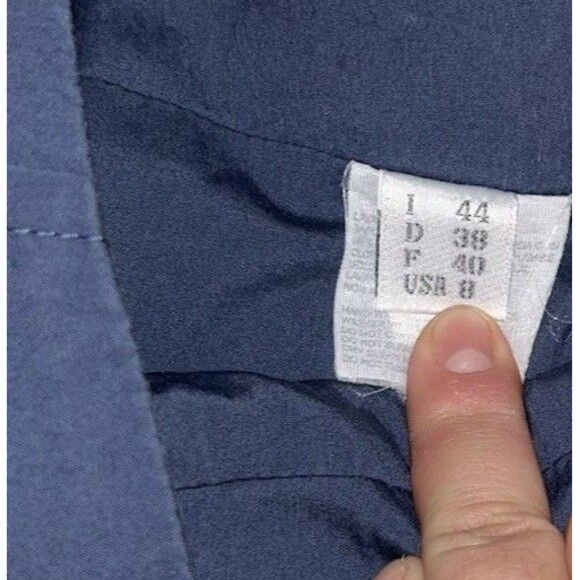 Brunello Cucinelli Gunex Blue Pleated Aline Lightweight Skirt 8 - Picture 5 of 6